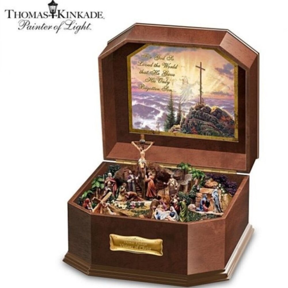 Thomas Kinkade Visions Of Christ Music Box